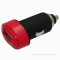 Car Charger with 2.1A Output Current and Rubber Paint Surface Treatment for Mobile Phones
